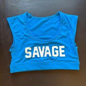 Savage Barbell Vibrant Blue Sports Bra